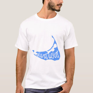 Nantucket Blue Island Sticker T Shirt