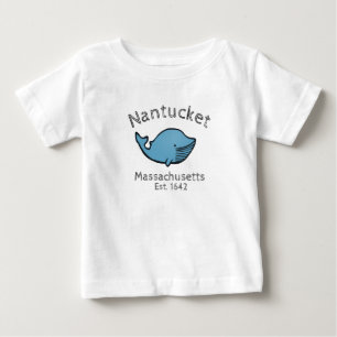 Nantucket Blue Whale Baby T Shirt