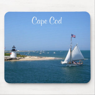 Nantucket Cape Cod fyr och Harbour Mousepad Musmatta