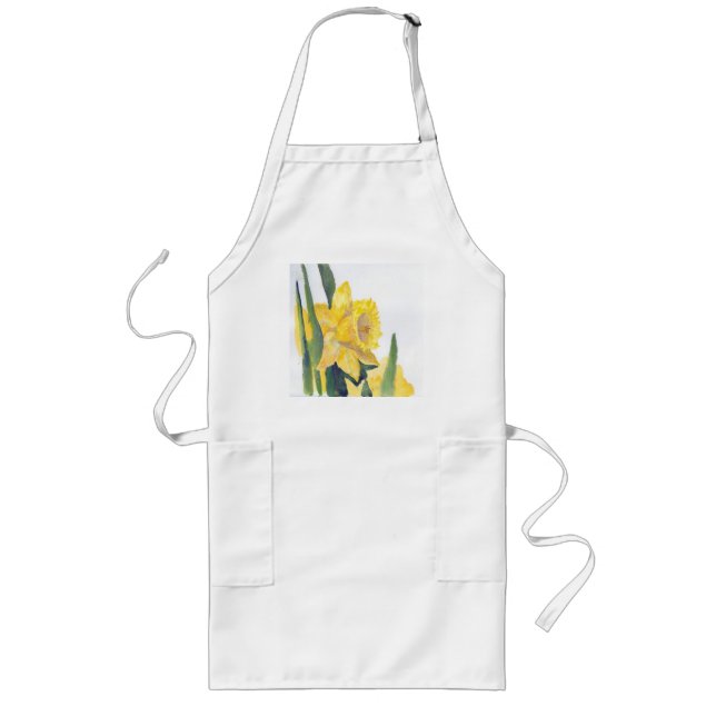 Nantucket Daffodil Apron Långt Förkläde (Framsidan)