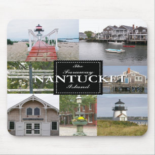 Nantucket den långväga öcollagen Mousepad Musmatta