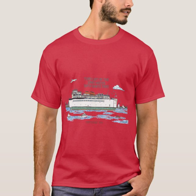 Nantucket färja t shirt (Framsida)