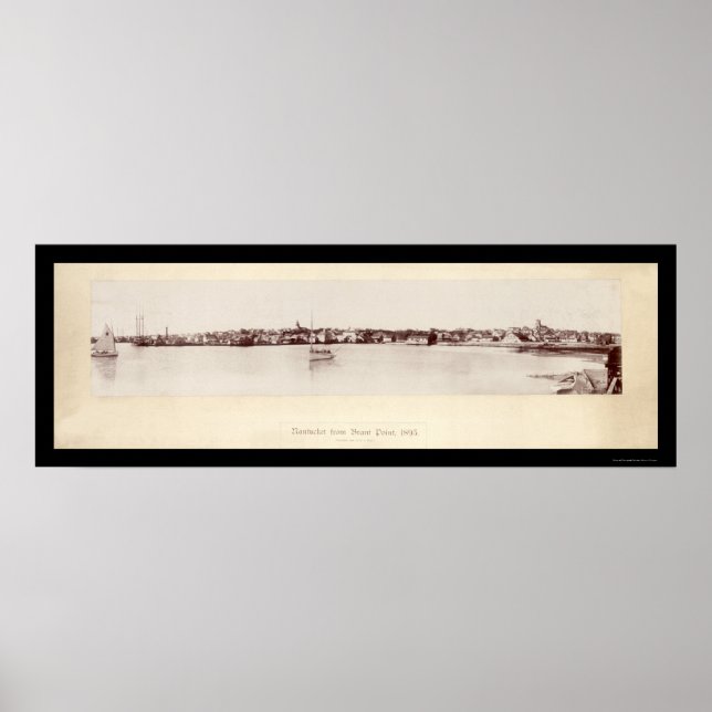 Nantucket från Brant Photo 1895 Poster (Framsidan)