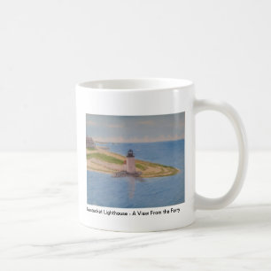 Nantucket fyr - en beskåda från färjadroppen kaffemugg