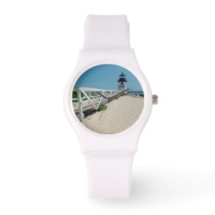 Nantucket. Gammal Trä Fyr Armbandsur