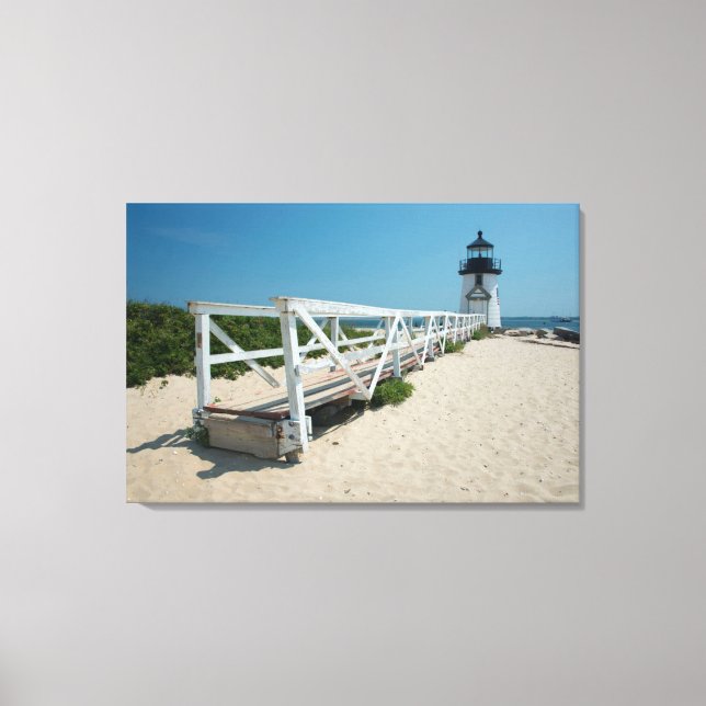 Nantucket. Gammal Träfyren Canvastryck (Framsida)