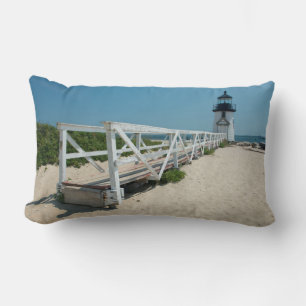 Nantucket. Gammal Träfyren Lumbarkudde