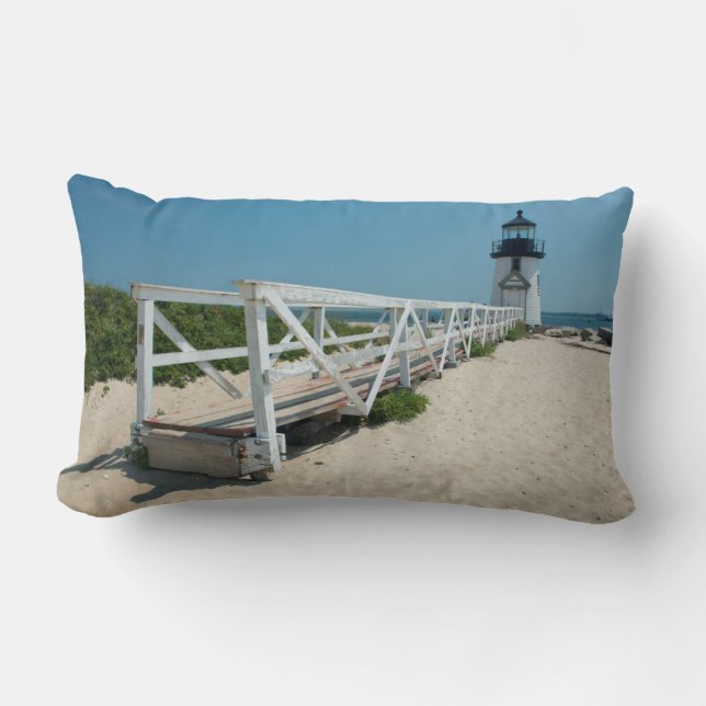 Nantucket. Gammal Träfyren Lumbarkudde (Framsida)