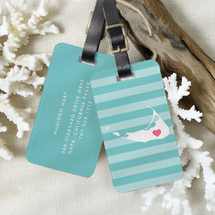 Nantucket Heart Hemma Bagagebricka