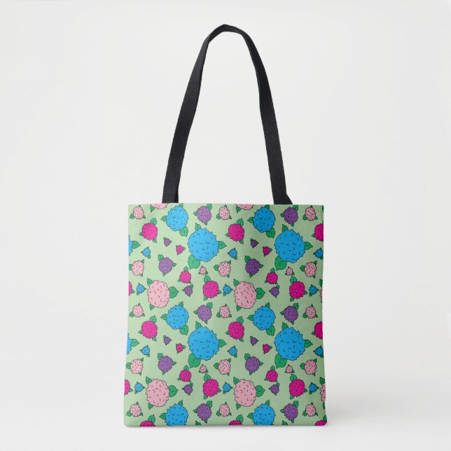 Nantucket Hydrangea Tote Bag Tygkasse (Framsida)