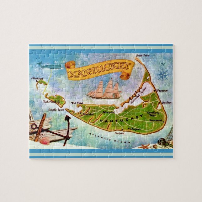 Nantucket Island 8x10 Pussel (Horisontell)