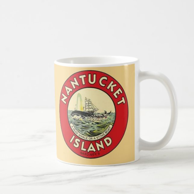 Nantucket Island Circle-dekal Kaffemugg (Höger)