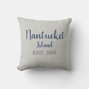 Nantucket Island Etablerad 1659 Dekorativ kudde