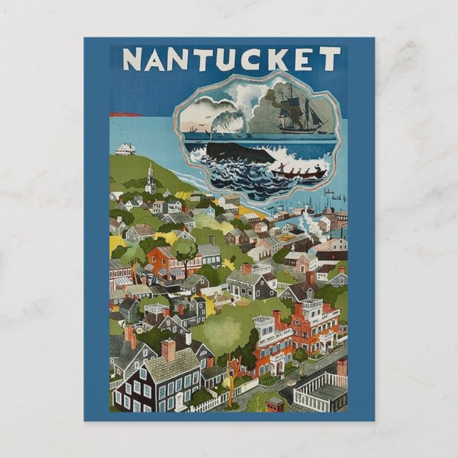 Nantucket Island Landskaps vykort (Framsida)