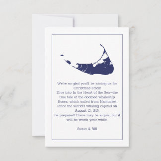 Nantucket Island marin kort
