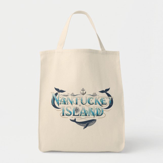 Nantucket Island Massachusetts Tygkasse (Framsidan)