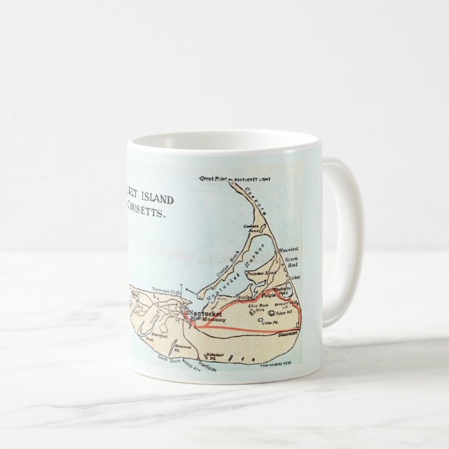 Nantucket Island-mugg Kaffemugg (Framsida höger)