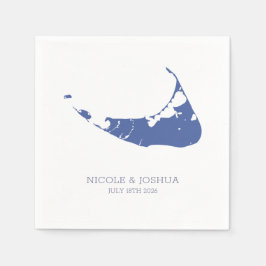 Nantucket Island Wedding Nantucket blue Pappersservett