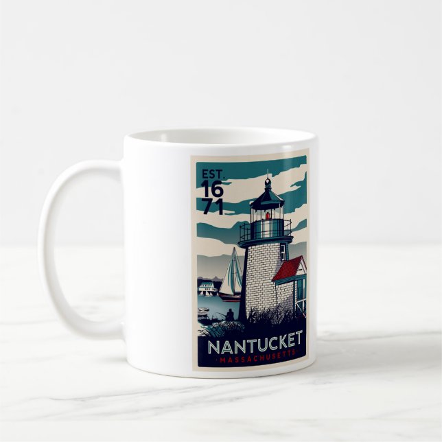 Nantucket Kaffe Mugg - Storlekare 11oz (Vänster)