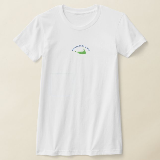 Nantucket Kärlek Simple Tshirt T Shirt (Laydown)