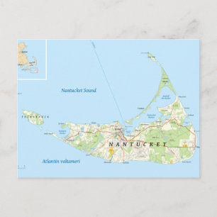 Nantucket Karta vykort