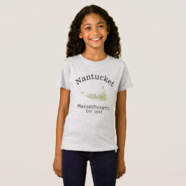 Nantucket kartautslagsplats, flicka t shirt