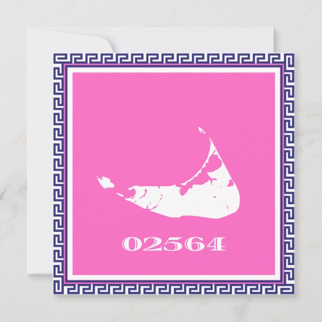 Nantucket (konset)-postnummer - Greklands Nyckel-a Anteckningskort (Framsida)