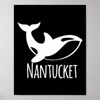 Nantucket kustnära strand båtliv segling fisk Cu Poster