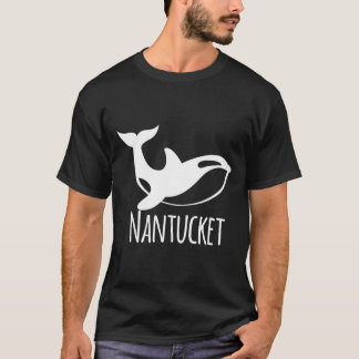 Nantucket kustnära strand segling fisk Cu T Shirt
