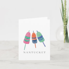 Nantucket Lobster Bouys Blank Anteckningskort