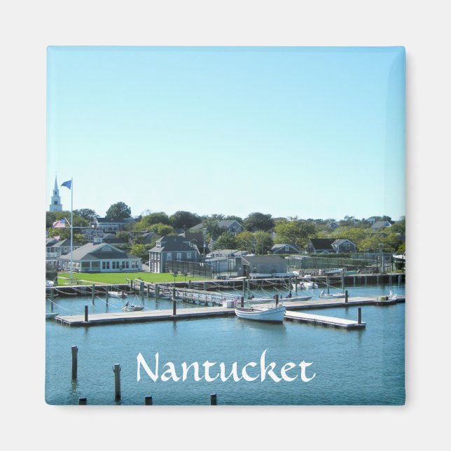 Nantucket Marina Cape Cod MORSA Fridge Magnet (Framsidan)