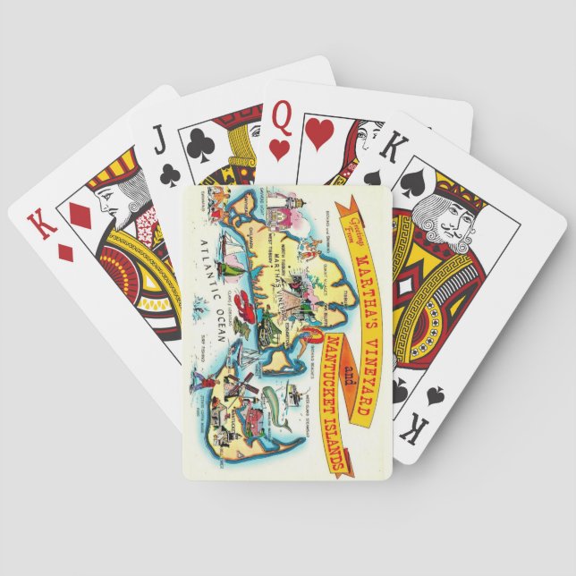 Nantucket Martha's Vineyard Playing Cards Casinokort (Baksidan)