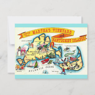 Nantucket Martha's Vineyard vykort