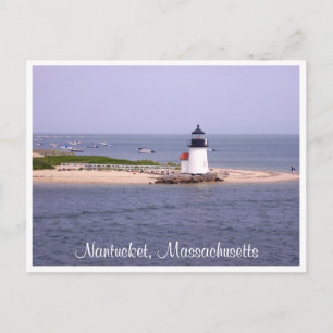 Nantucket Mass Brandt Point Lighthouse-vykort Vykort