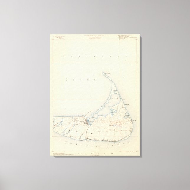 Nantucket, Massachusetts Canvastryck (Framsida)