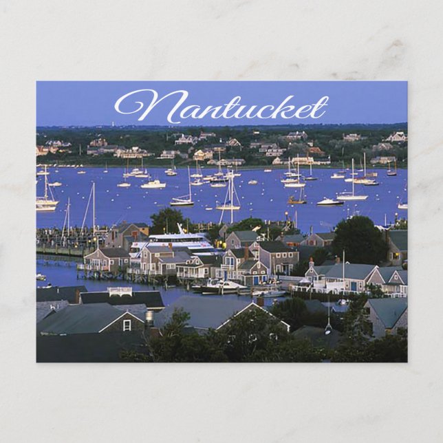 Nantucket Massachusetts Cape Cod Postcard Vykort (Framsida)