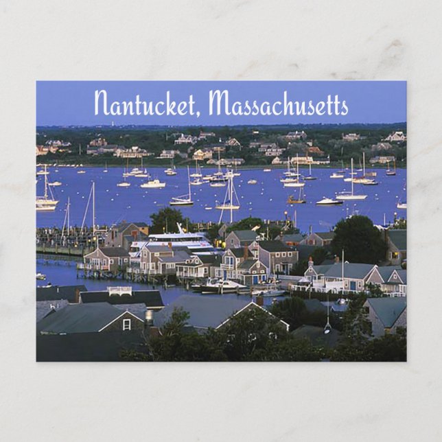 Nantucket Massachusetts Cape Cod Postcard Vykort (Framsida)