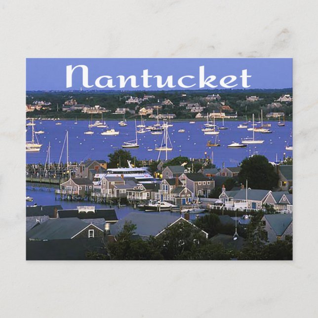 Nantucket Massachusetts Cape Cod Postcard Vykort (Framsida)