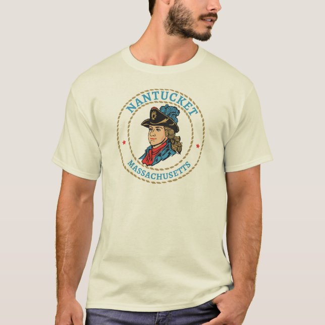 Nantucket Massachusetts Colonial T Shirt (Framsida)