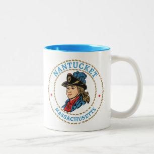 Nantucket Massachusetts Colonial Två-Tonad Mugg