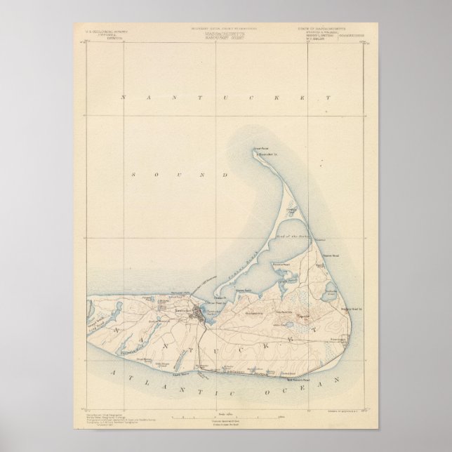 Nantucket, Massachusetts Poster (Framsidan)