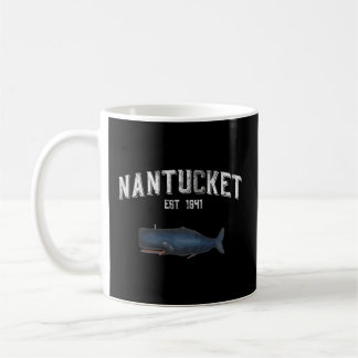 Nantucket Massachusetts Stil Whale Kaffemugg