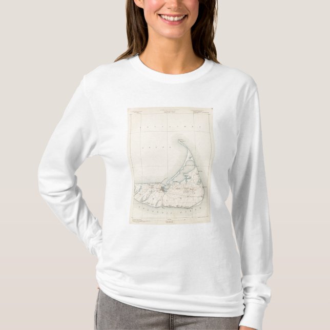 Nantucket Massachusetts T-shirt (Framsida)