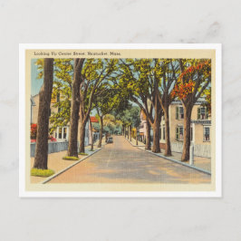 Nantucket, Massachusetts Vintage Centre Street Vykort