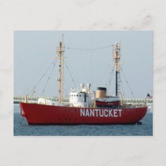 Nantucket MORSA Cape Cod Boat i hamnens postkort Vykort