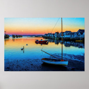 Nantucket Night Poster