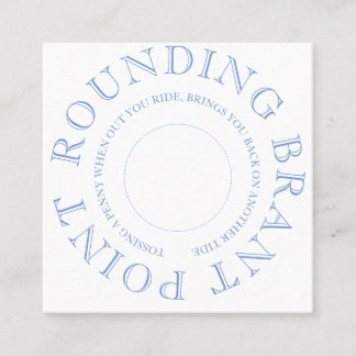 Nantucket Penny Toss Fyrkantigt Visitkort