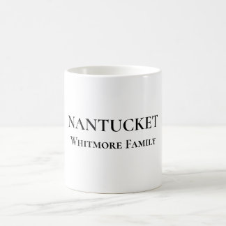 Nantucket Personalized Family Name Mug Kaffemugg