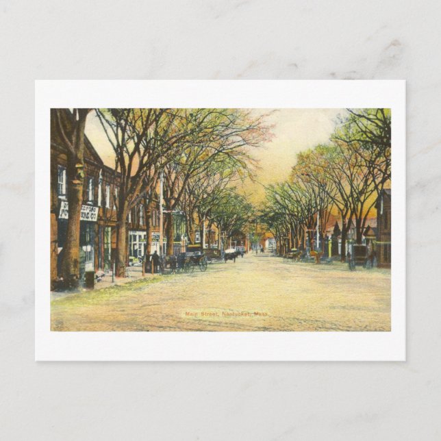 NANTUCKET POSTCARD 1907 VYKORT (Framsida)