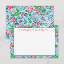 Nantucket Preppy Handflatan Beach Mönster Monogram